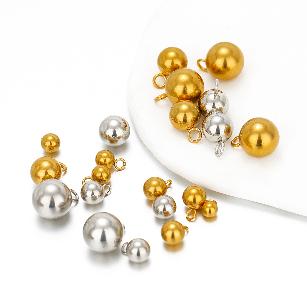 Moon Star Earrings - 20 шт., твердые шариковые бусины из