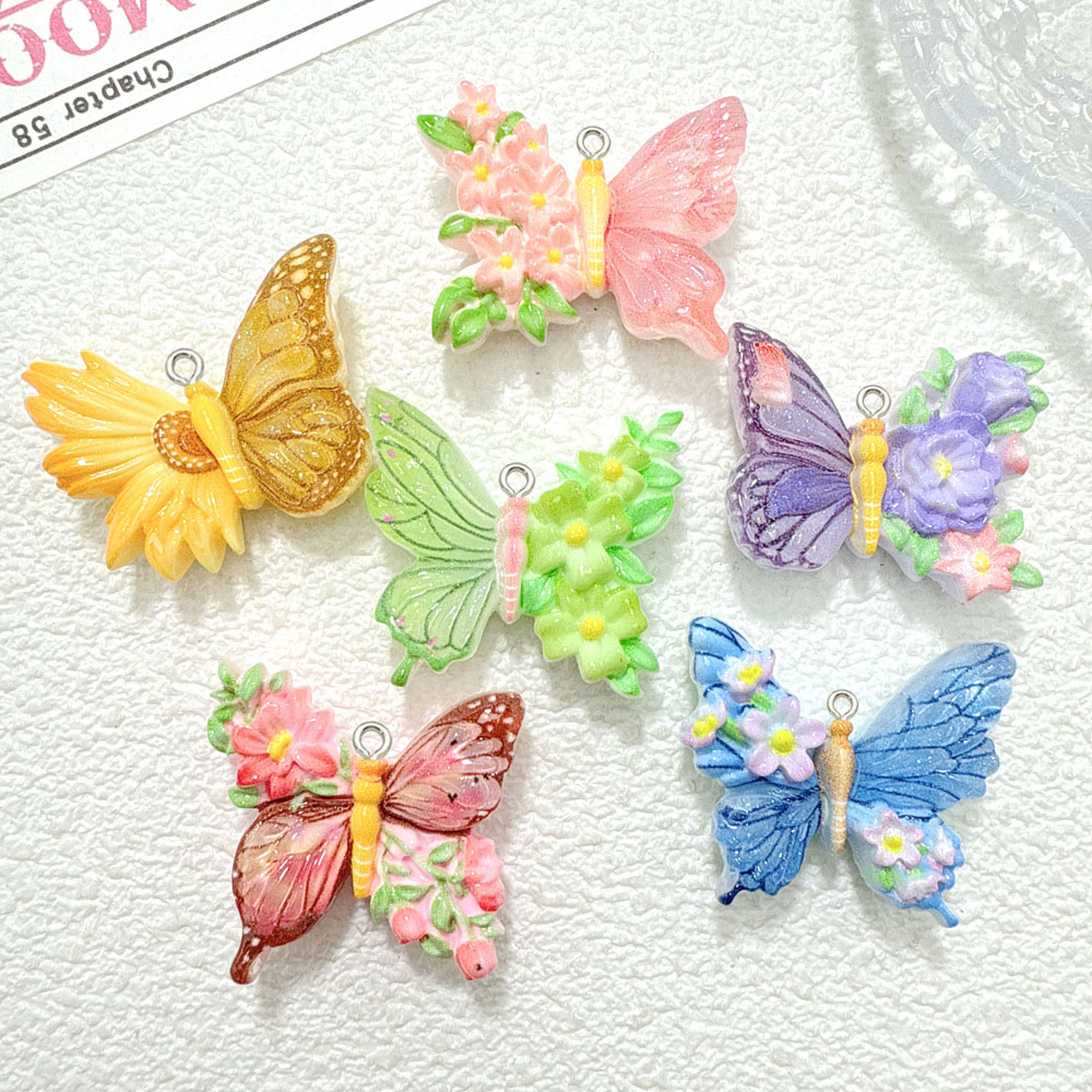 Butterfly Pendant Necklace - 10 шт. новый кулон из смолы