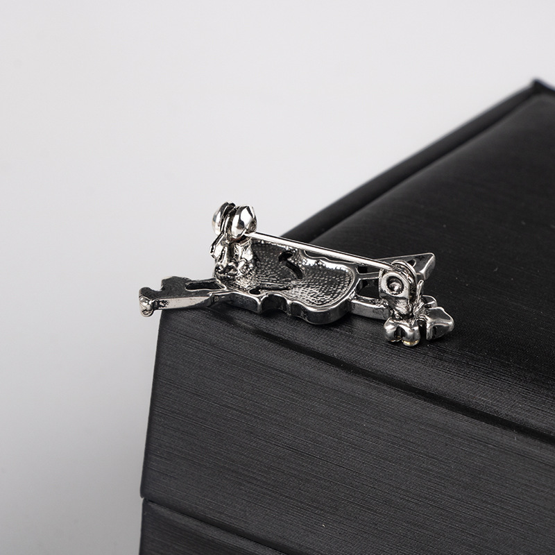 Хрустальная брошь-скрипка, юве – обзор и цена Vintage Brooch Pin