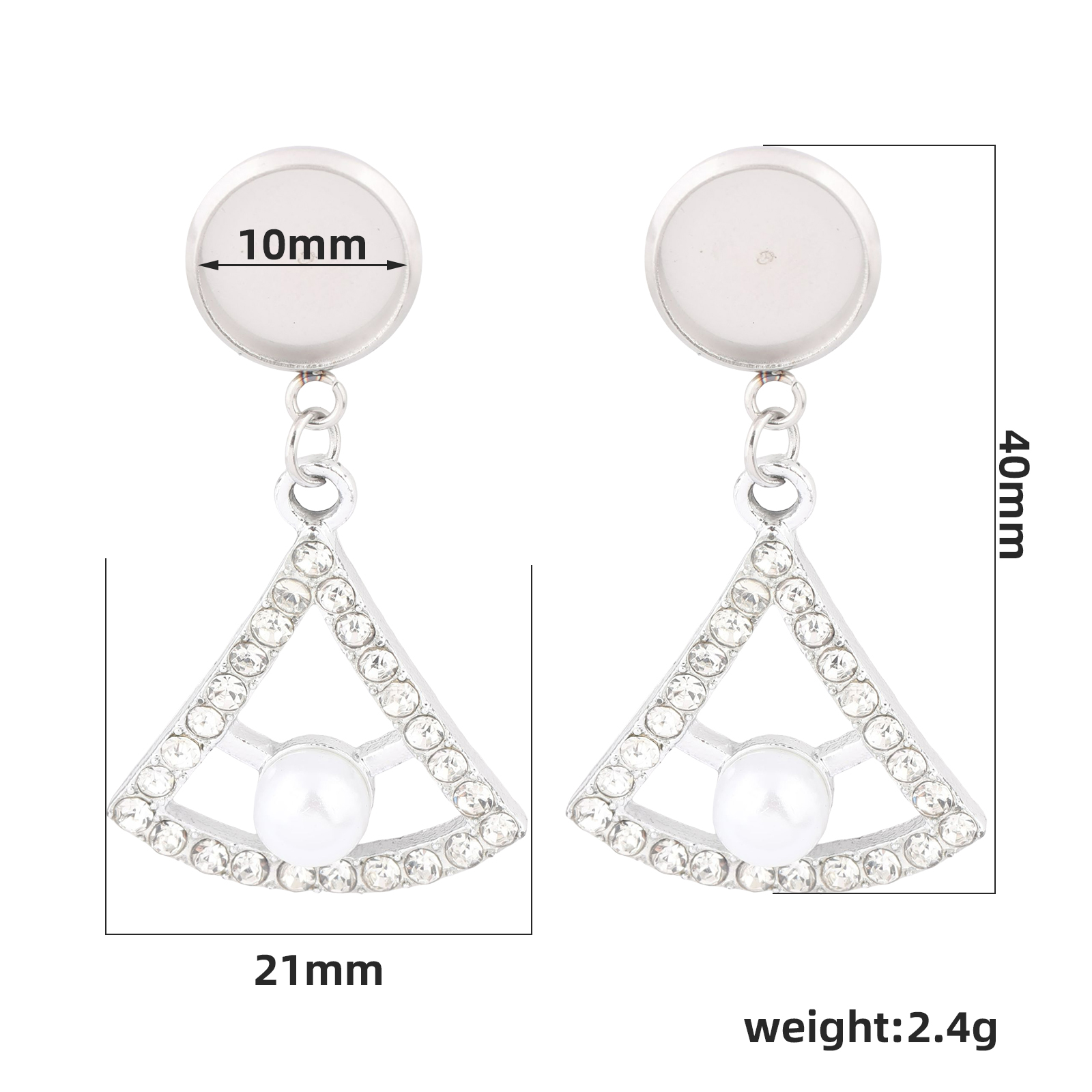 10 шт. основы для серег-гвозди – обзор и цена Pearl Stud Earrings