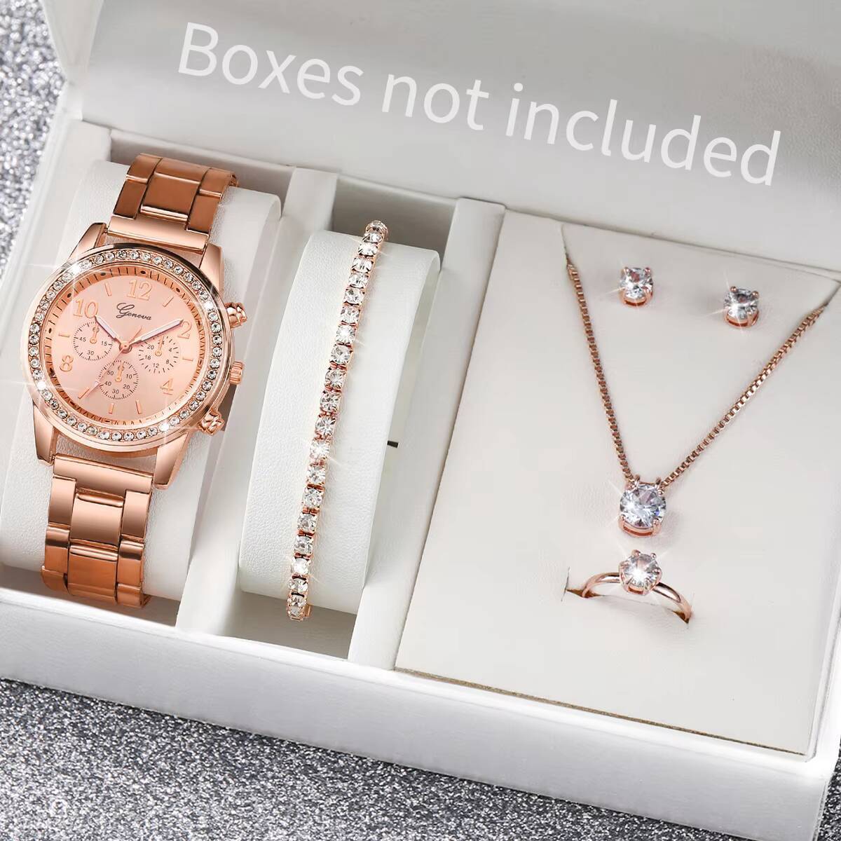 6 шт./компл. Модные женские ча – обзор и цена Jewelry Watches For Women