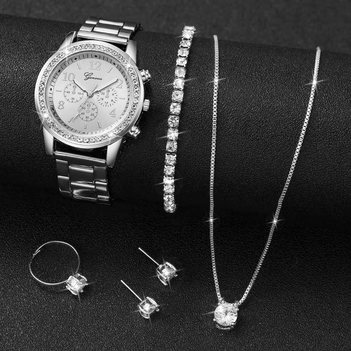 6 шт./компл. Модные женские ча – обзор и цена Jewelry Watches For Women