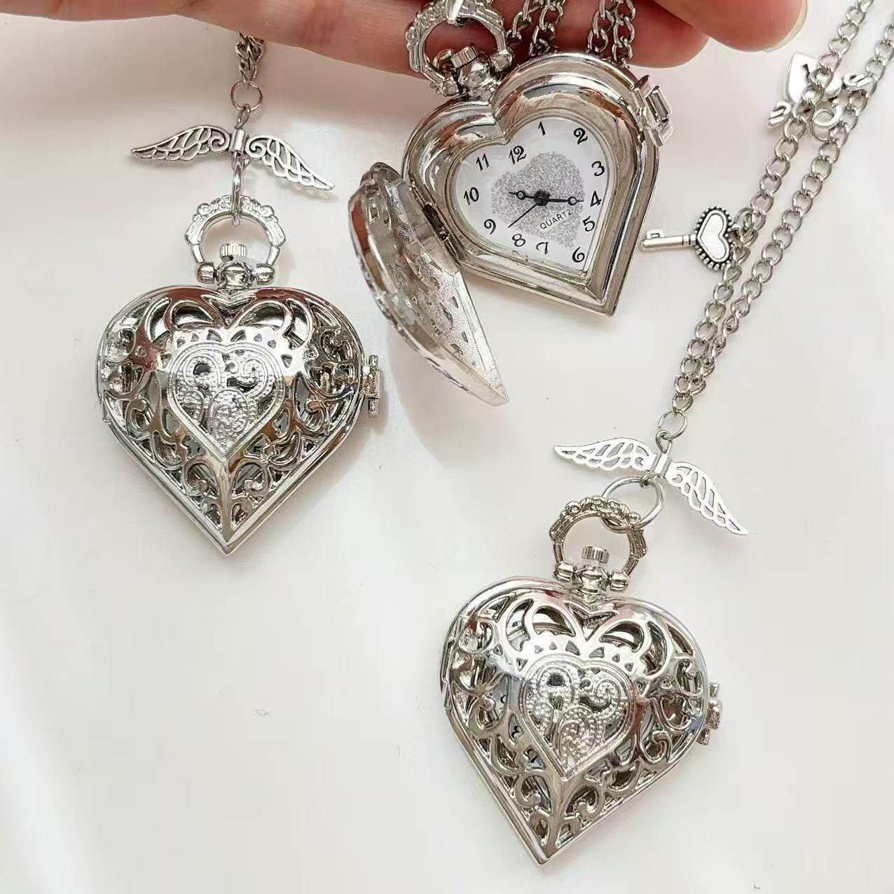 Y2K карманные часы с полым сер – обзор и цена Vintage Jewelry Watches Women