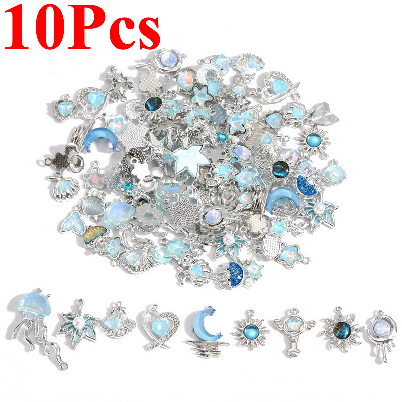 10 шт. серебряных подвесок из  – обзор и цена Moon Star Earrings