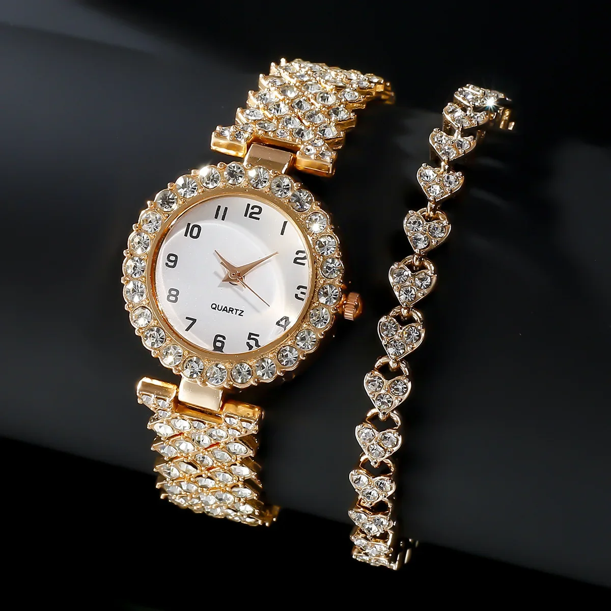 1 шт./2 шт. роскошные модные ж – обзор и цена Jewelry Watches For Women
