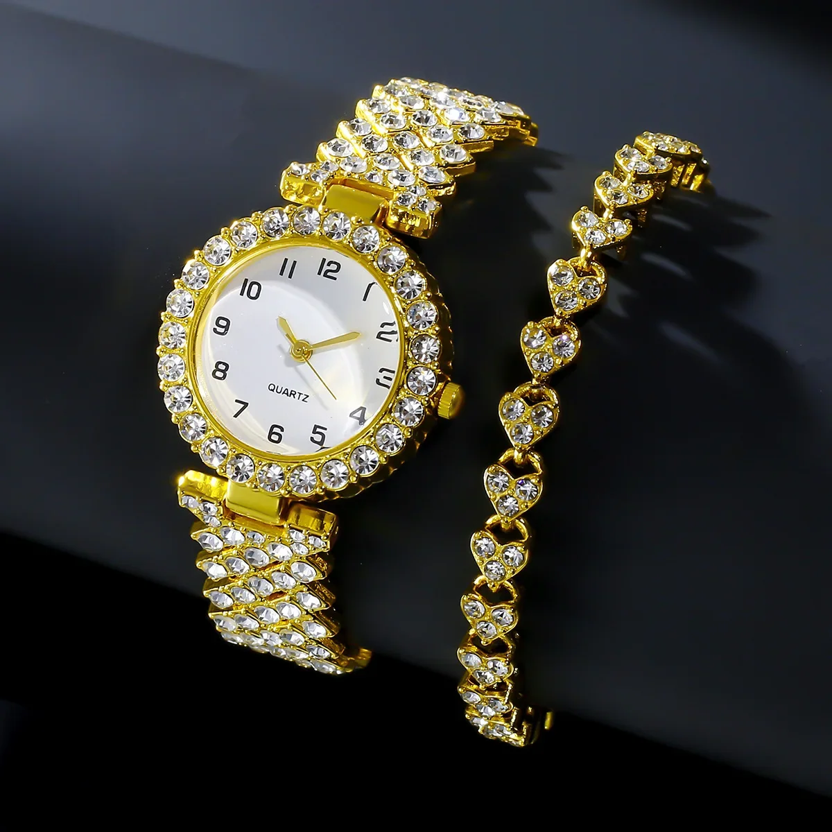 1 шт./2 шт. роскошные модные ж – обзор и цена Jewelry Watches For Women