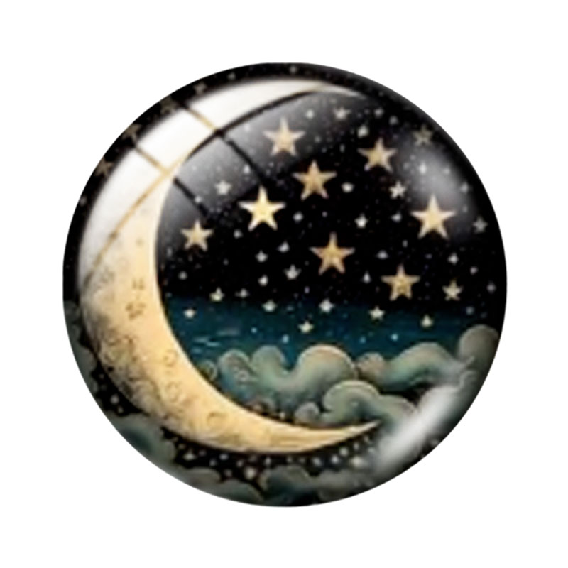 Стеклянные кабошоны MOON and S – обзор и цена Moon Star Earrings